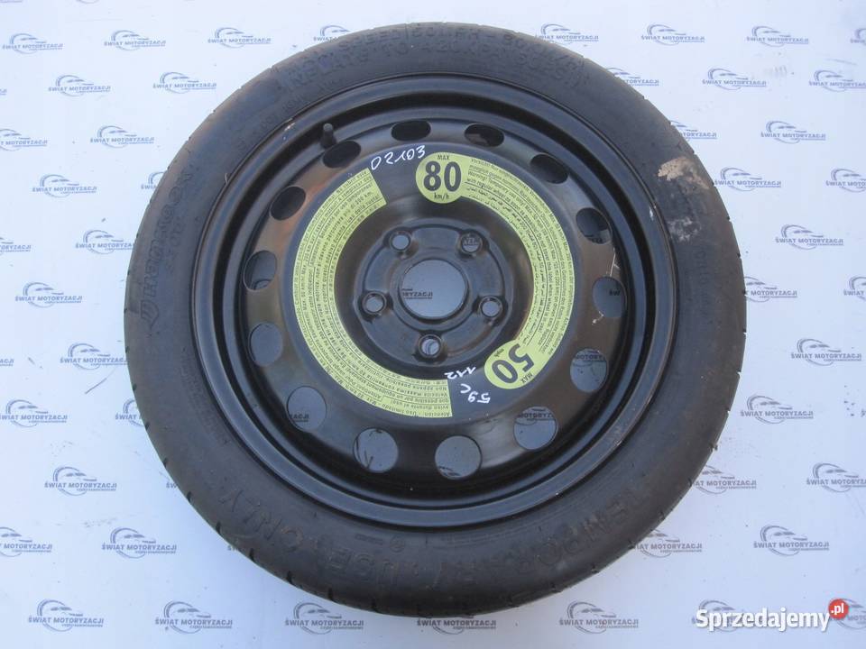 GOLF AUDI SEAT ALTEA koło dojazdowe 1257016 96M