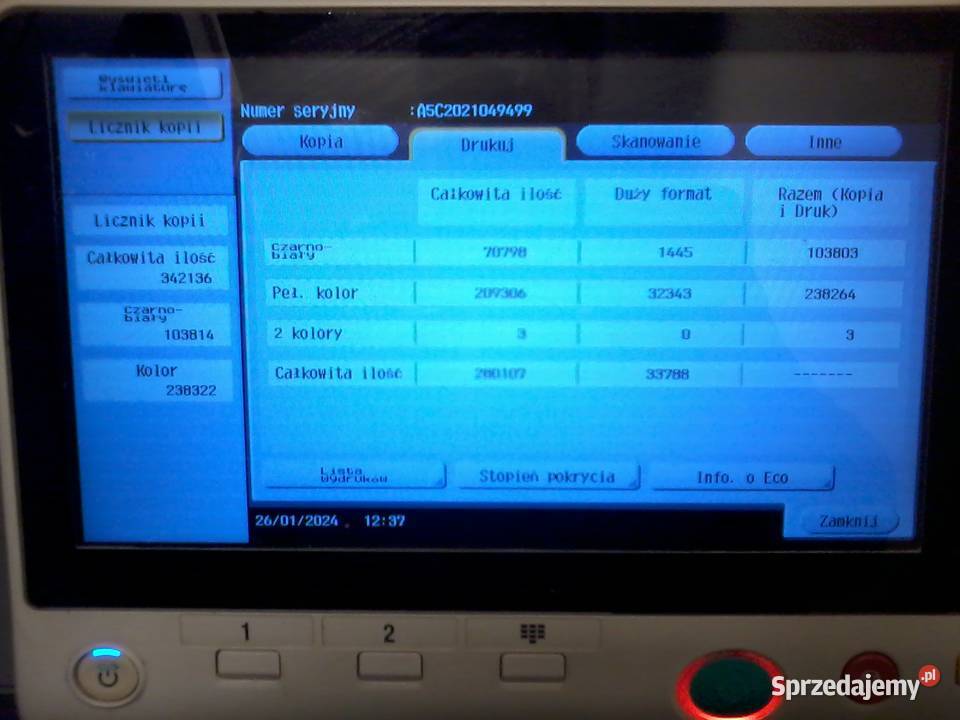 Konica Minolta Bizhub C284e ksero skaner Gdańsk