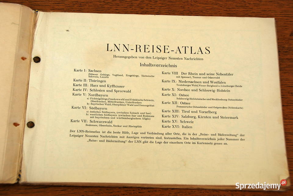ReiseAtlas 1933 stary atlas podróżniczy Warszawa