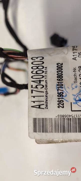 MERCEDES X117 CLA WIĄZKA DRZWI PRZÓD A1175406803