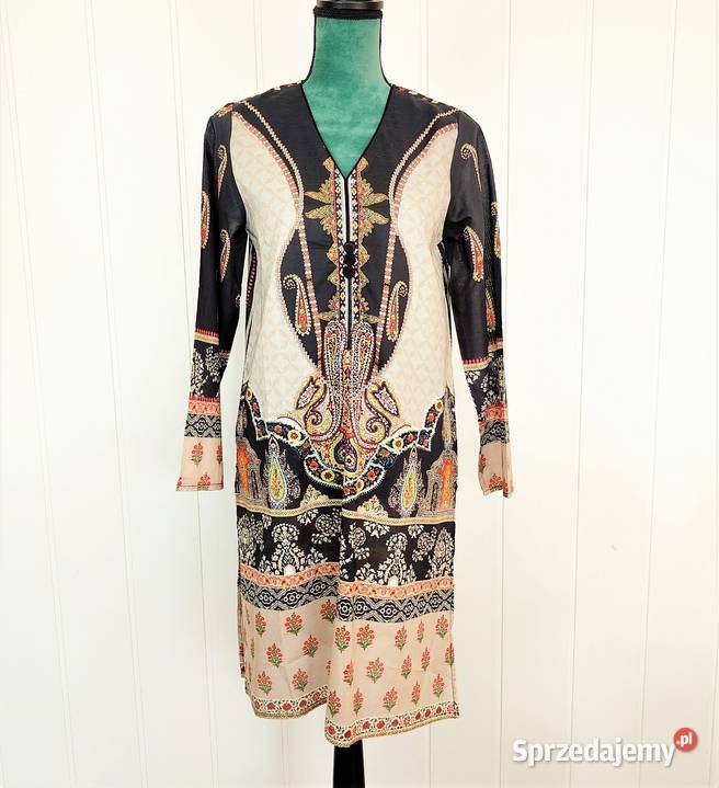 Nowa indyjska tunika S 38 bawełna kameez orient zachodniopomorskie