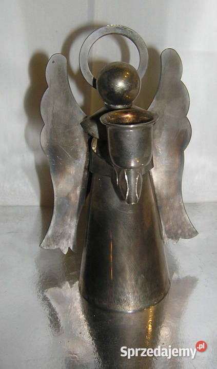 świecznik Anioł metaloplastykaMD Bartków