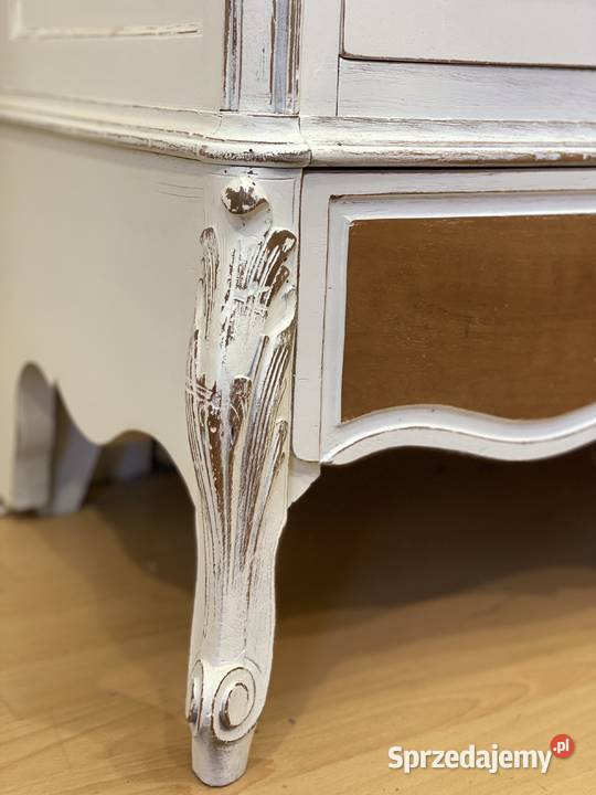 Biblioteka witryna LUDWIK XV Antyk biała 1913 r Gdańsk