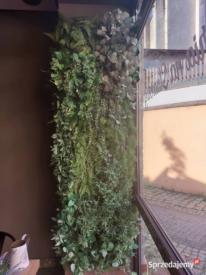 ŚCIANKI ZIELENI DEKORACJE ZE SZTUCZNYCH KWIATÓW Mikołów