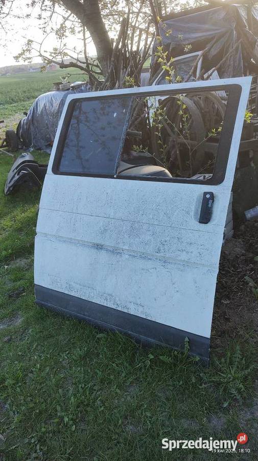 Drzwi Volkswagen Transporter T4 białe 2 sztuki Hrubieszów sprzedam