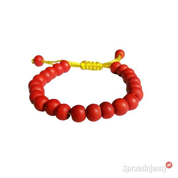 Czerwona bransoletka z kamienia Kraków