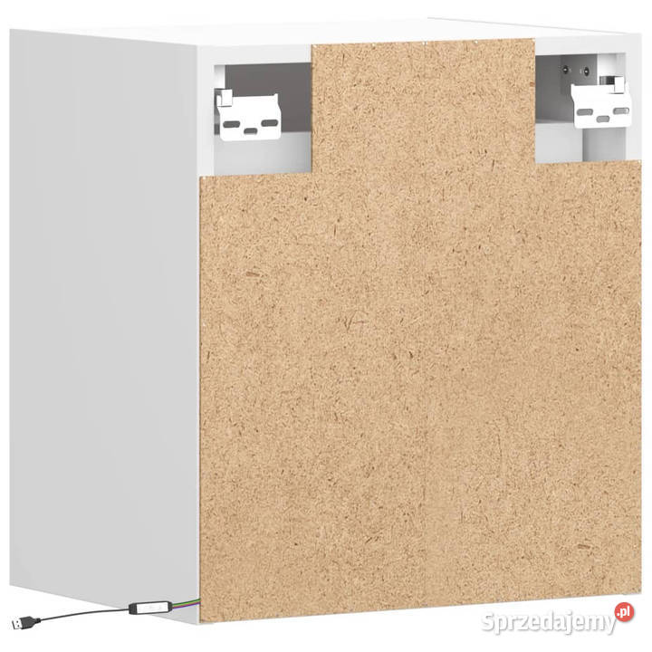 Ścienna szafka TV z LED biała 41x31x45 WM852271 Warszawa