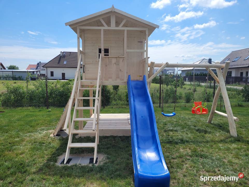 Domek dzieci place zabaw huśtawki montaż Wrocław sprzedam
