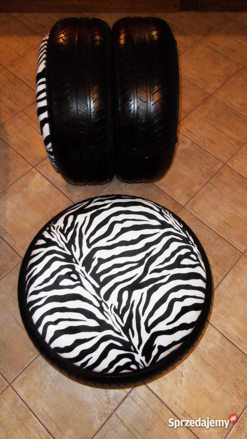 Pufa ZEBRA podnóżek Oborniki