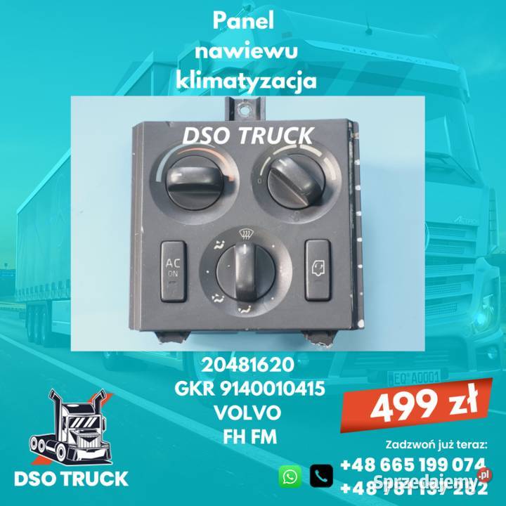 Panel nawiewu klimatyzacja 20481620 VOLVO FH FM Zawichost