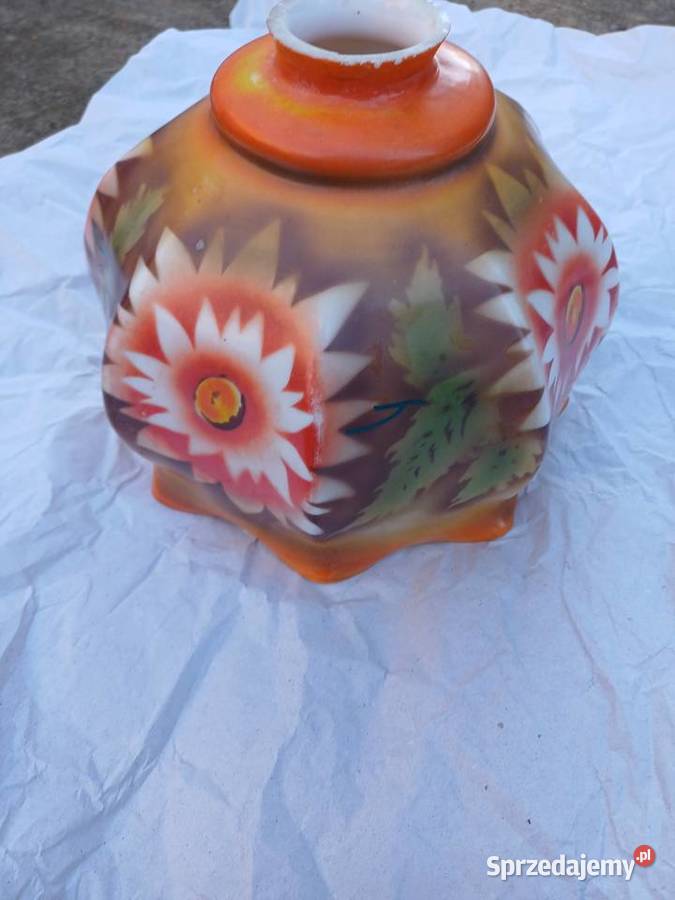 Stary klosz z 3040 lat 20 wieku recznie malowany Lubań