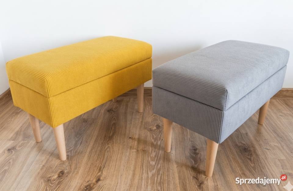Pufa otwierana 60x30 taboret podnóżek boho z