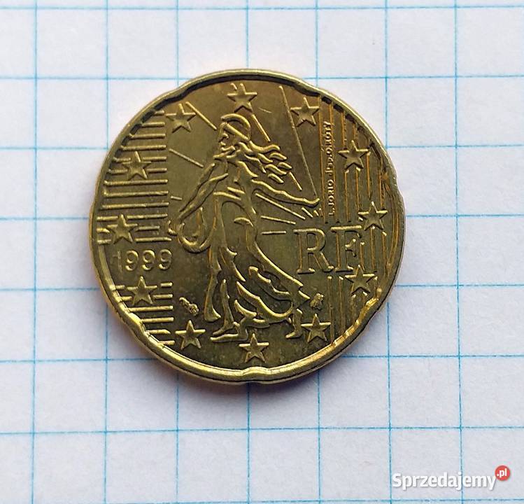 20 CENTÓW EURO CENT 1999 FRANCJA Piszczac sprzedam