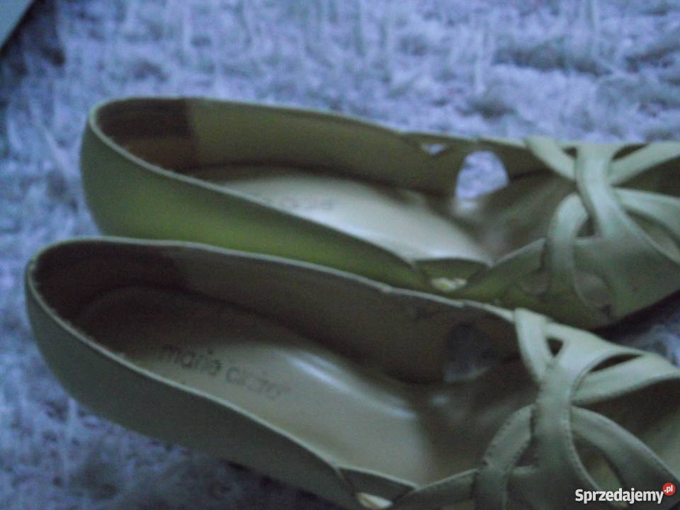 MARIE CLAIRE SKÓRZANE LETNIE SZPILKI r 37 wielkopolskie