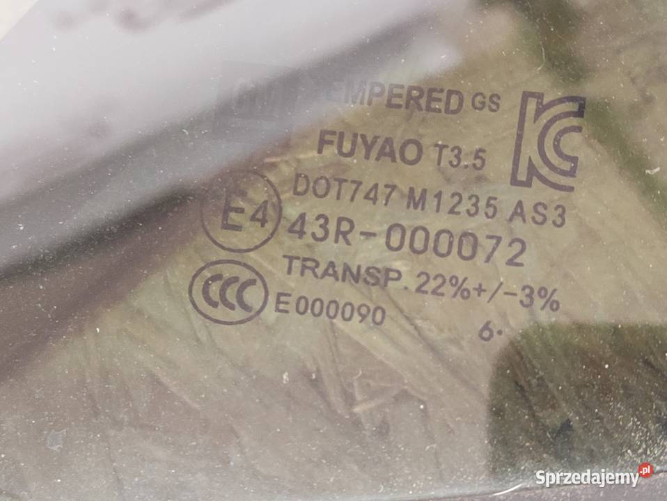 Szyba Mała Trójkąt Lewy Tył Opel Mokka X 2016 Pleszew