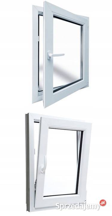 Okno PCV 60x60 RrozwiernoUuchylne Prawelewe Okna i parapety Kobylno