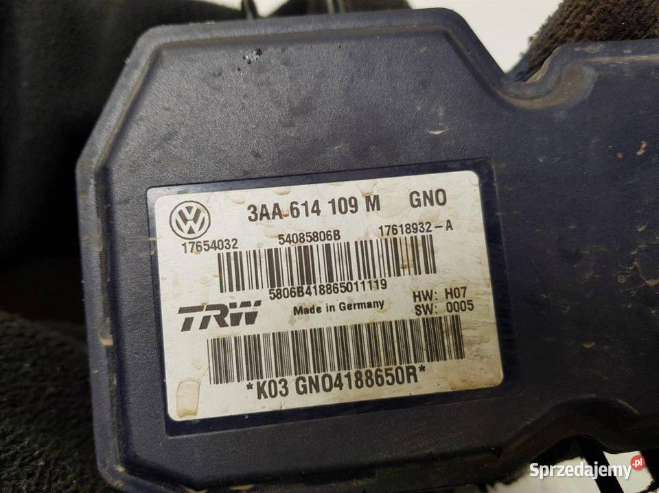POMPA ABS HAMULCOWA VOLKSWAGEN PASSAT B7 Lipno sprzedam