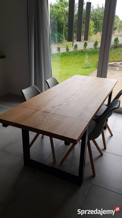 Stół dębowy industrialny nowoczesny loft Stoły, krzesła, biurka Grzybno