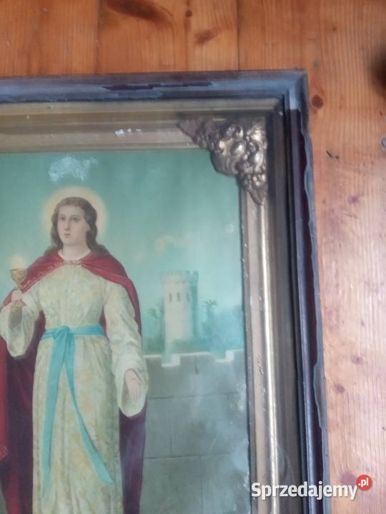 Święty obraz Sw Barbara Antyki