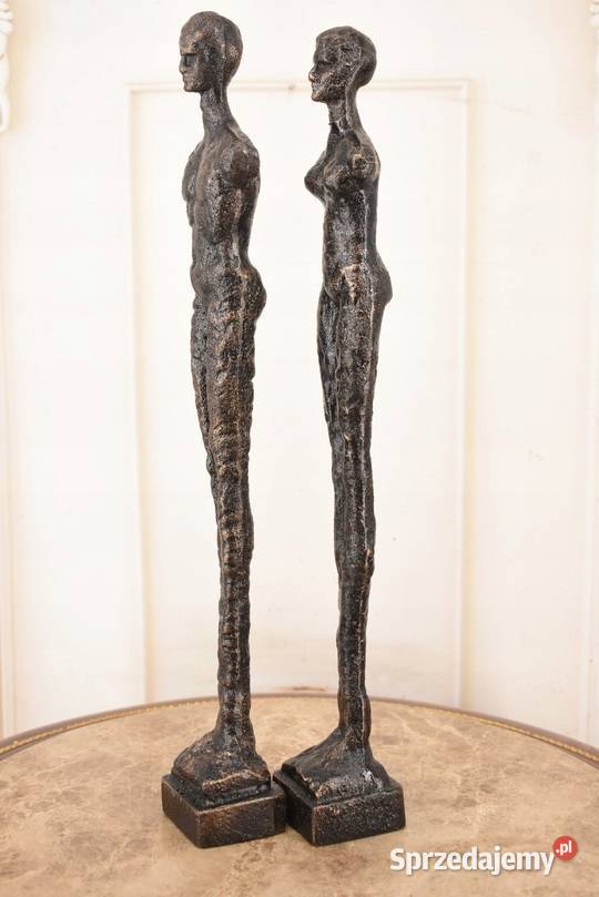 2x Nowoczesna Figura z Żeliwa Mężczyzna i małopolskie Kraków