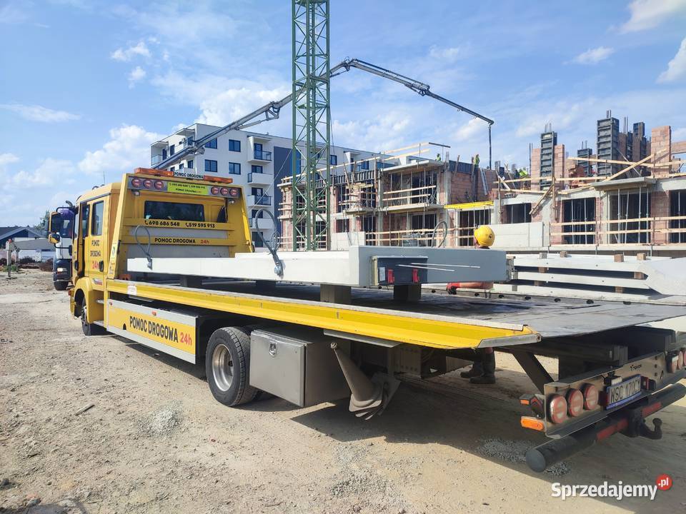Pomoc drogowa laweta Autolaweta Transport Maszyn