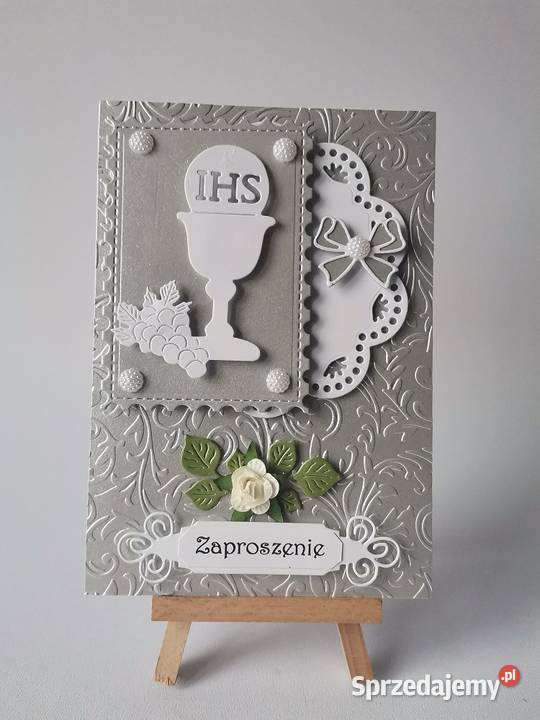 ZAPROSZENIA KOMUNIA UNIWERSALNE KIELICH W RAMCE Poznań