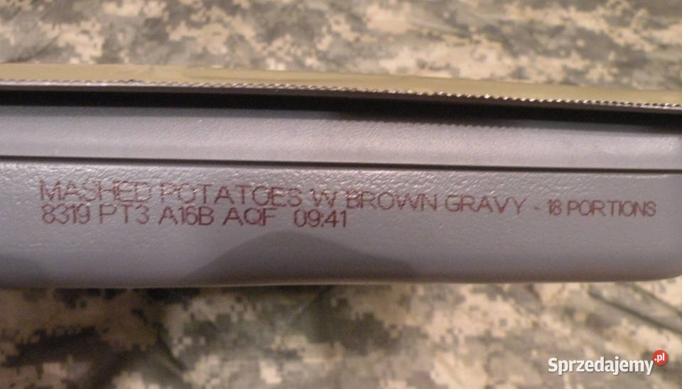 MRE Us Army Tray pack Mashed potatoes dolnośląskie