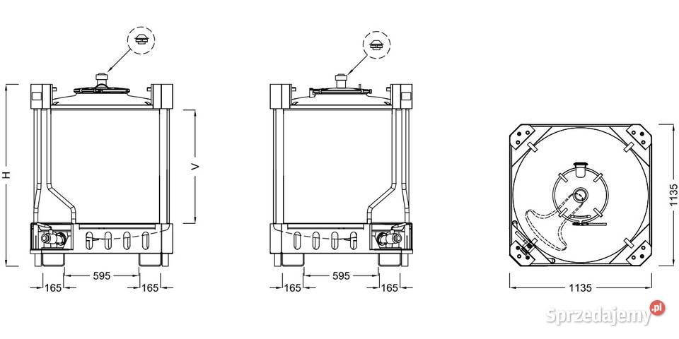 Zbiornik IBC kwasoodporny Model Magazynowanie Kraków