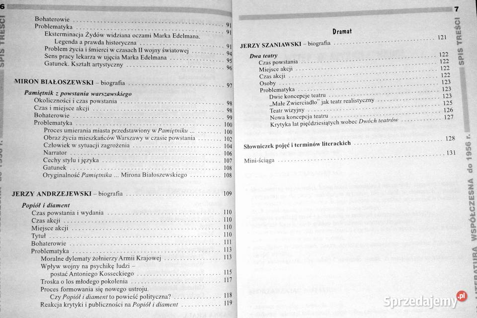 Opracowania lektury i wiersze 7a Polska miękka Chełm sprzedam