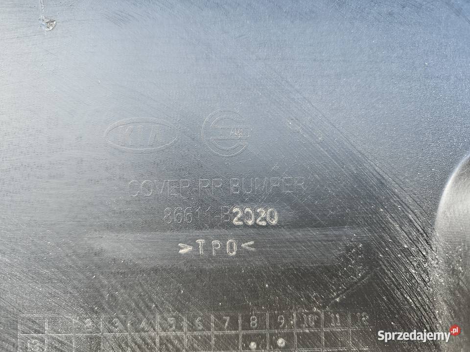 KIA SOUL 14 ZDERZAK TYLNY 86611B2020 NOWY OE osobowe Części samochodowe Warszawa