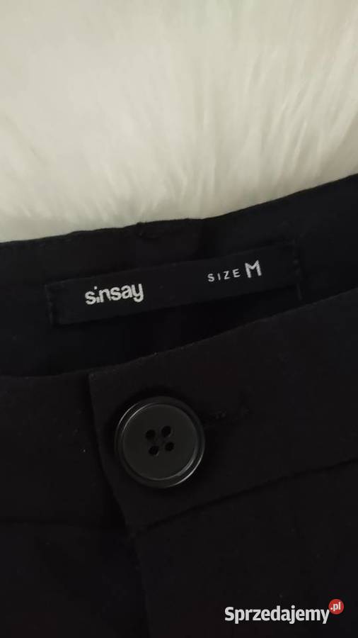 Czarne spodenki damskie Sinsay M czarny Olkusz