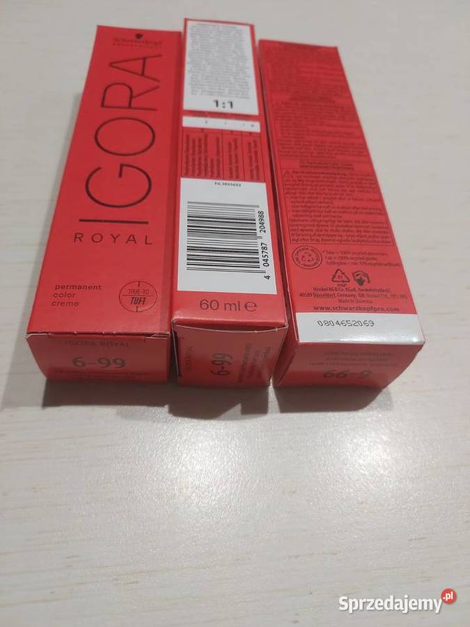 Schwarzkopf Royal Igora farby do włosów 4 Pozostałe Roszkowo