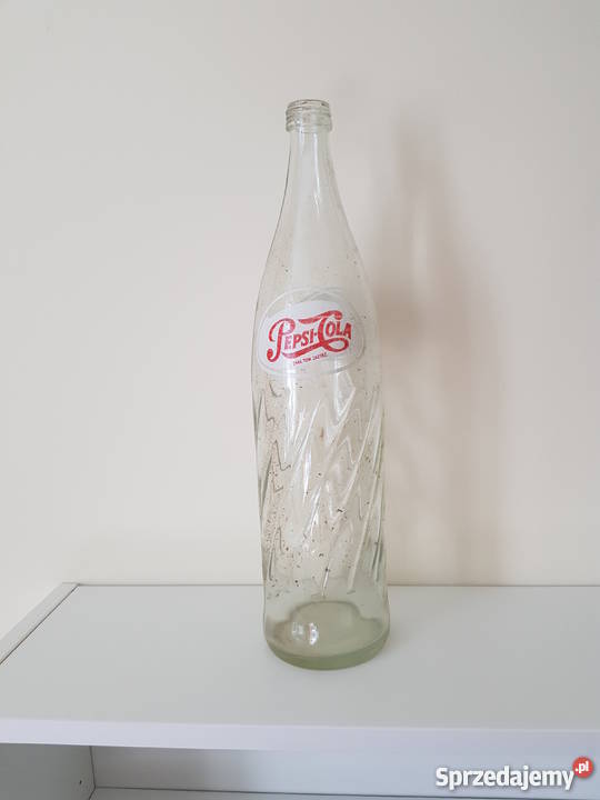 Stara szklana butelka Pepsi Cola z PRL 1 litr