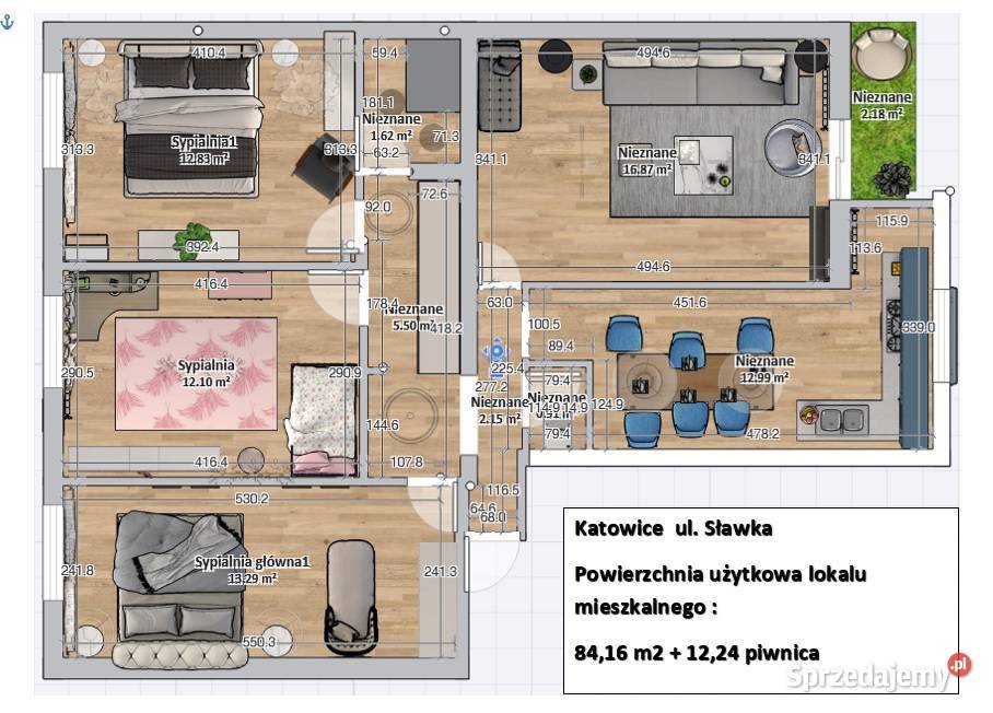 Sprzedam mieszkanie 4ro pokojowe Sławka oś Katowice