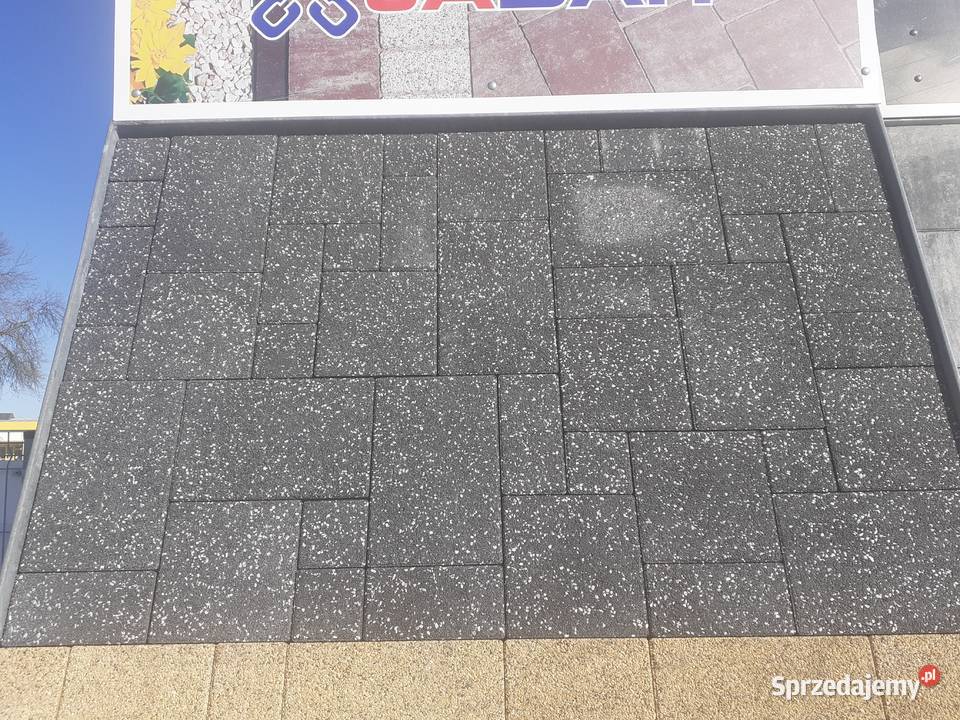 Kostka Brukowa Nodica 6 Lux Perła Grafit Podjazd Wielogóra