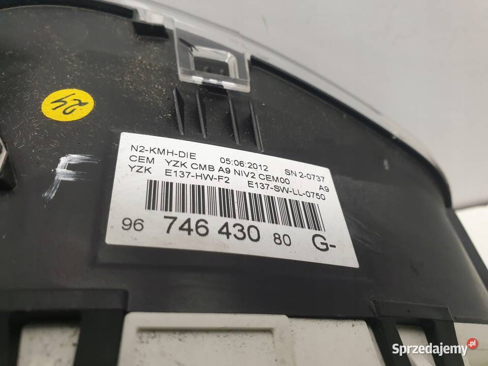 Peugeot 208 16 HDI LICZNIK ZEGARY 9674643080 osobowe lubelskie Chełm