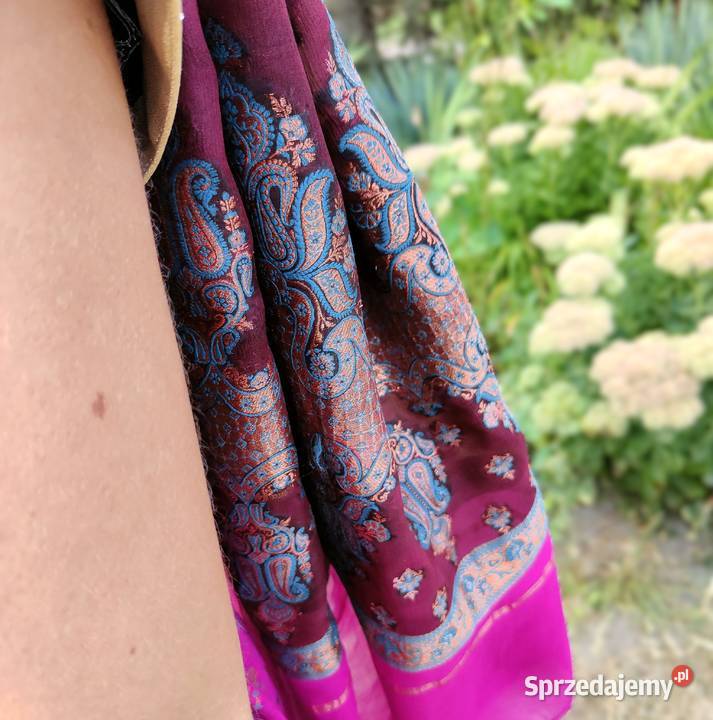 Piękne sari banarasi saree saari Indie Bollywood Szczecin sprzedam