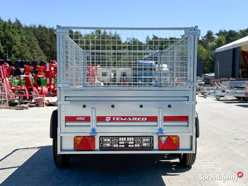 TEMARED PRO 26122 przyczepa dwuosiowa z burtami