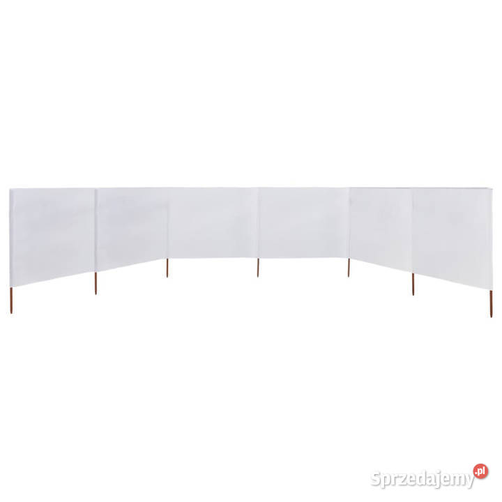 Parawan 6skrzydłowy z tkaniny 800x120 piaskowy Warszawa