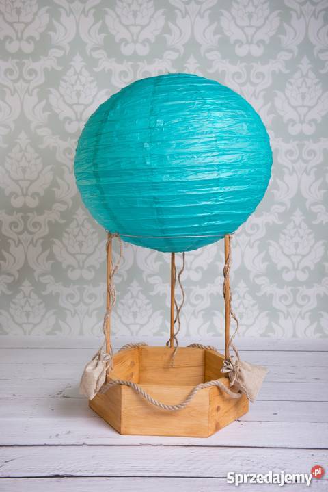 Balon z koszem foto rekwizyt do noworodkowych dolnośląskie