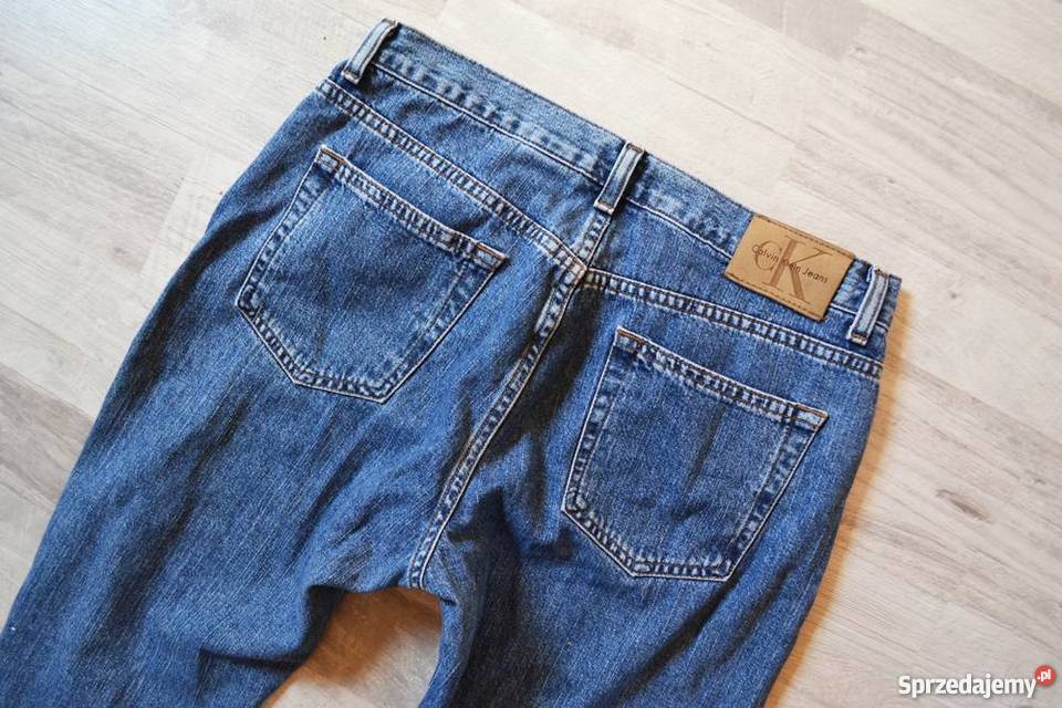 Calvin Klein spodnie jeansowe CK M dziury Spodnie kujawsko-pomorskie Toruń sprzedam