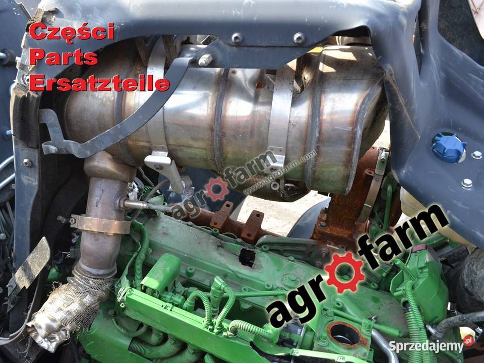 John Deere 6155M części silnik skrzynia biegów Byków