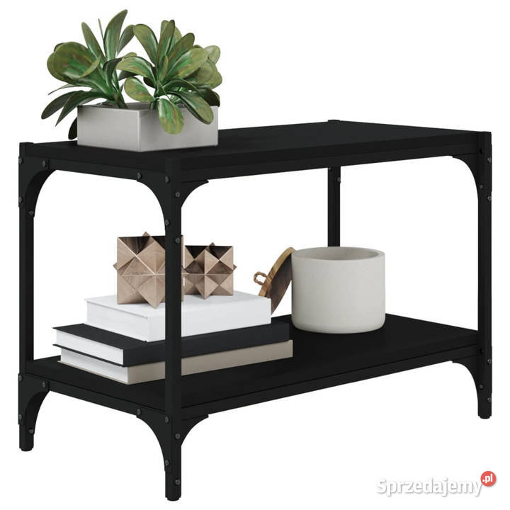 Szafka pod TV czarna 60x33x41 materiał