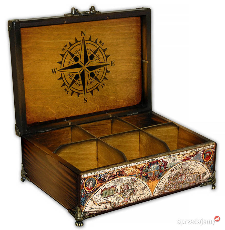 okuta SZKATUŁKA drewniana STARA MAPA 6 Bydgoszcz sprzedam