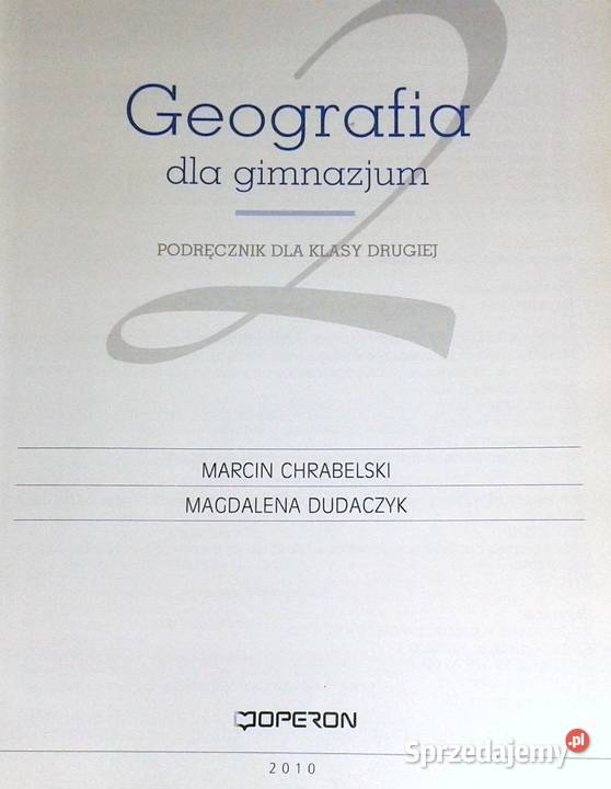 Geografia 2 Marcin Chrabelski Magdalena Dudaczyk Chełm sprzedam