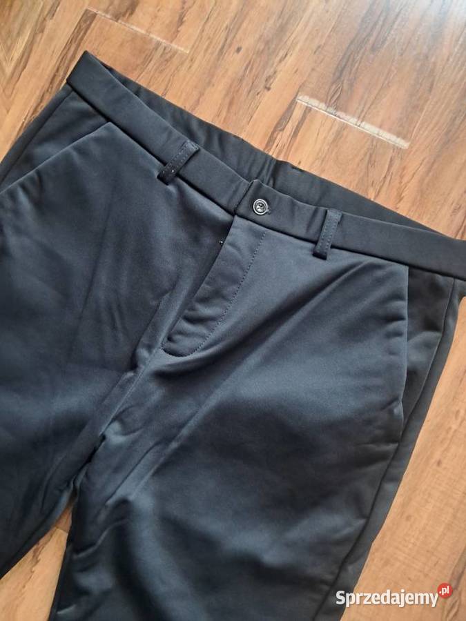 nowe ciepłe spodnie z miśkiem pod spodem rozmiar Odzież i bielizna męska Sandomierz