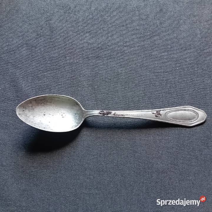 Platerowana secesyjna łyżeczka Alpacca Silber Koźminek