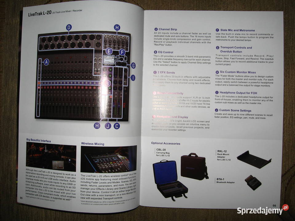 ZOOM rejestratory dwa katalogi urządzenia rejestrujące Kępice sprzedam