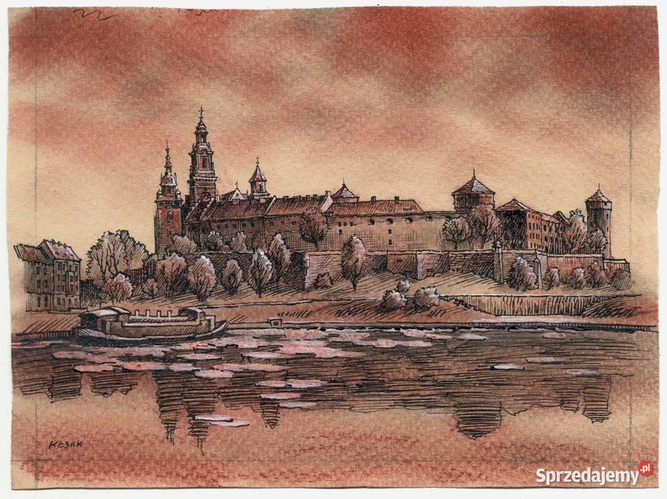 Grafika Kraków Wawel Warszawa