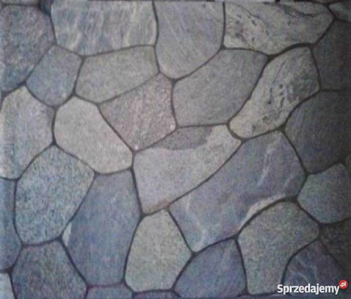 Kamień polny płomieniowany ok gr2 dekoracyjny Materiały budowlane Budownictwo i akcesoria